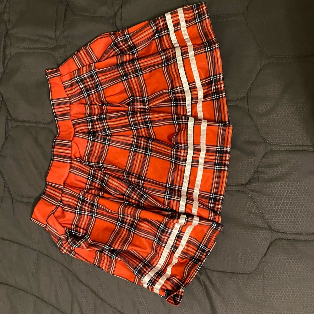 Red Plaid Skirt